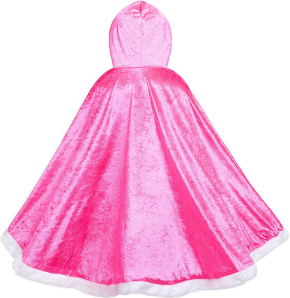 Luxe Verkleed Cape Winter Roze