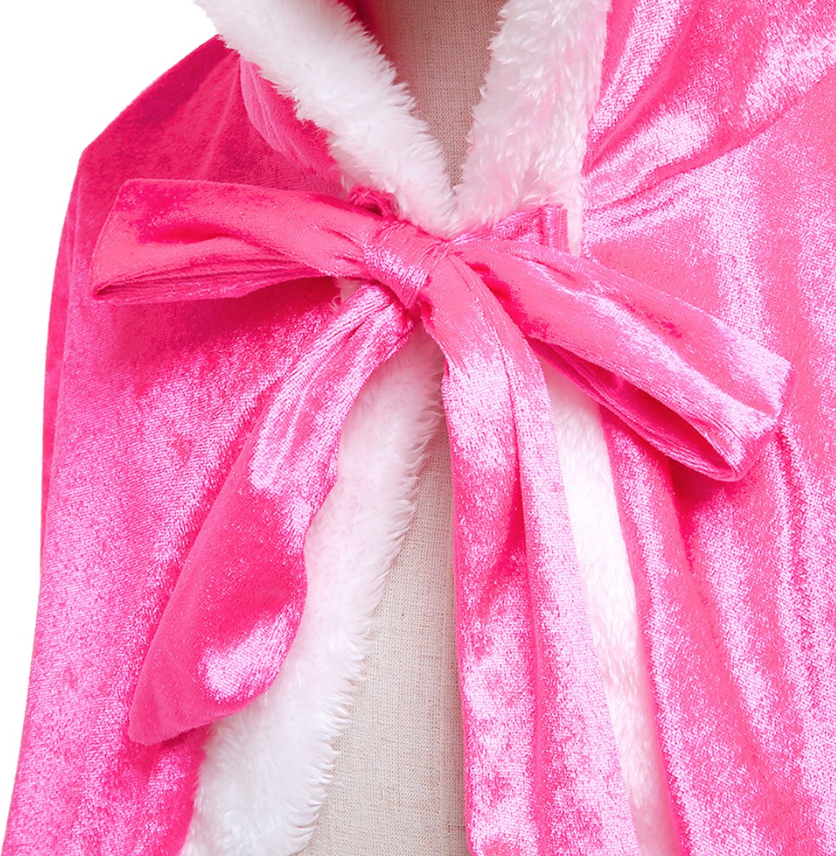 Luxe Verkleed Cape Winter Roze