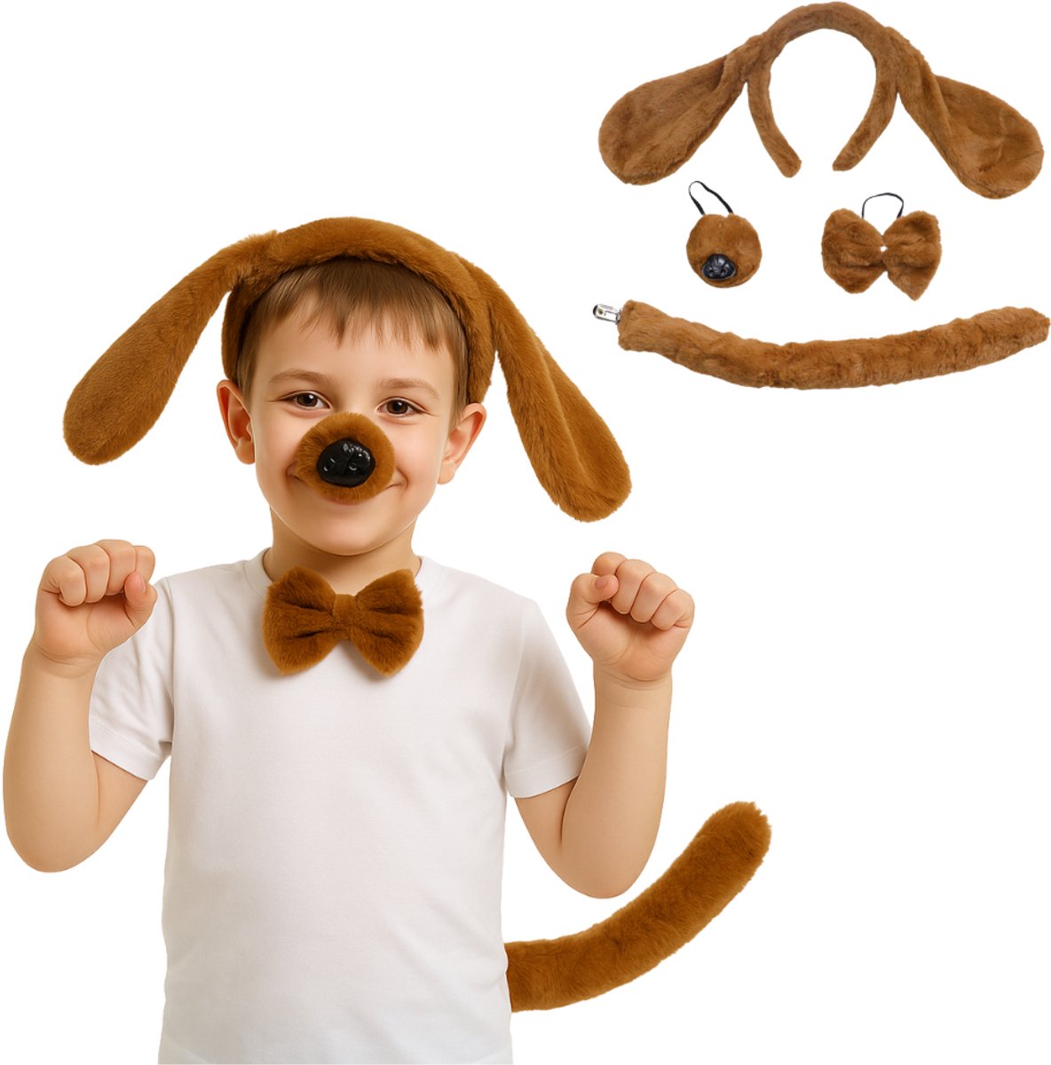 Hond Bruin Verkleed Accessoires