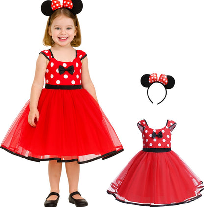 Minnie Mouse Prinsessenjurk meisje met Haarband met Oren