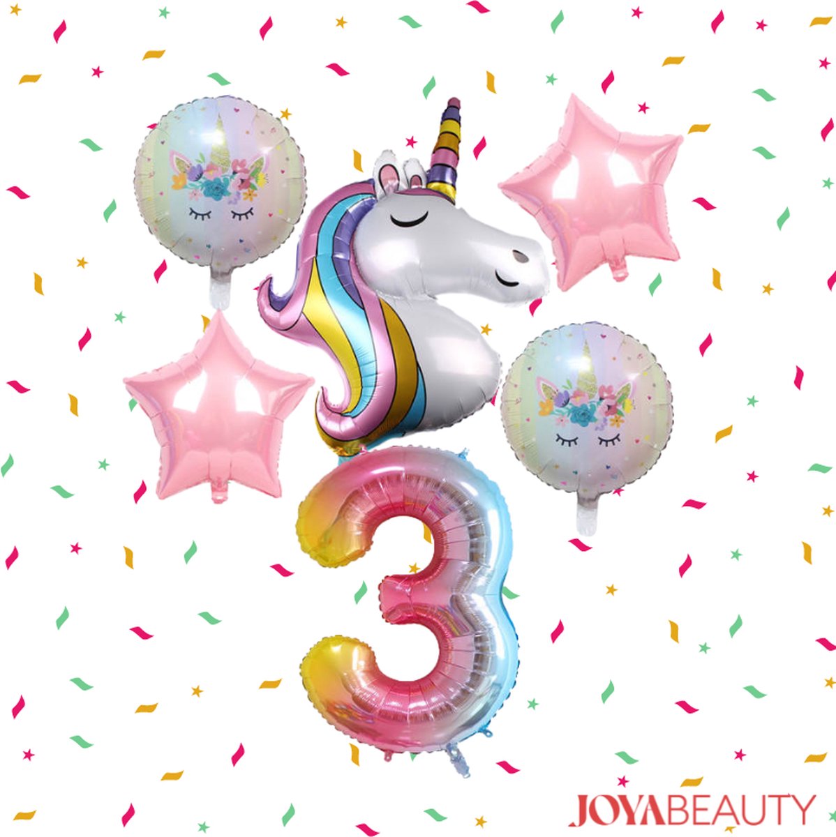 3 tot 7 jaar Unicorn Feestset