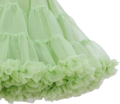 Pastel Groen Verkleedrok met Tule