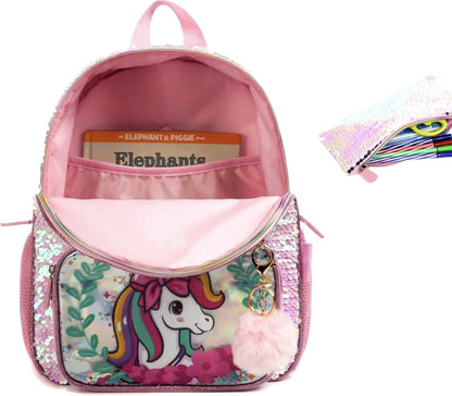 Unicorn Schooltas Pailletten
