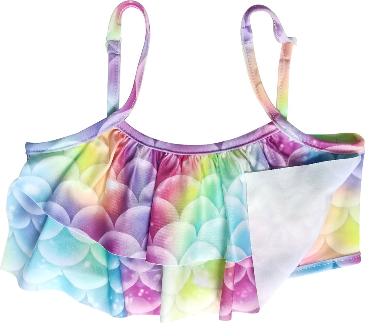 Zeemeerminstaart met bikini verkleed set Blauw, Paars en Roze