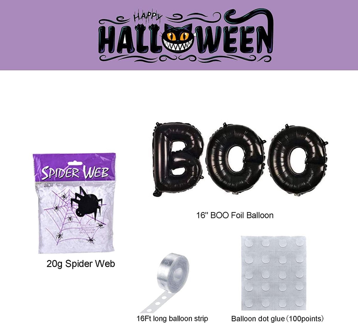 Joya Party® Halloween Ballonnenboog Feestset