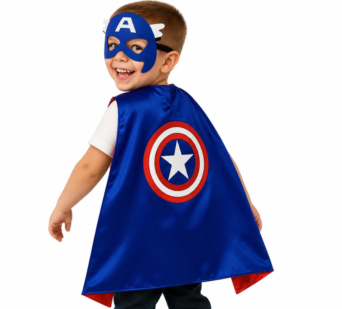 Captain America Superheld Cape en Masker Set