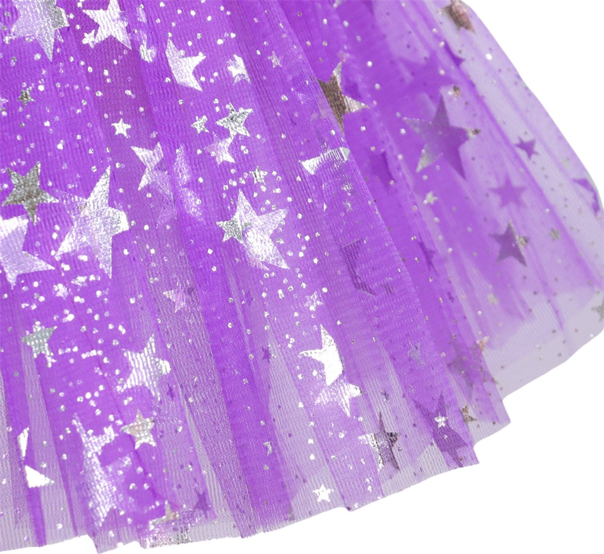 Superhelden Outfit Kind Tutu Rok + Metallic Cape + Masker Paars