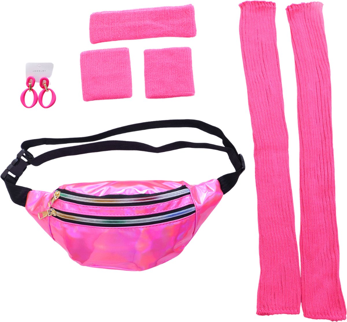 Foute 80s/90s Party Verkleed Accessoires set compleet