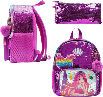 Mermaid Schooltas Pailletten