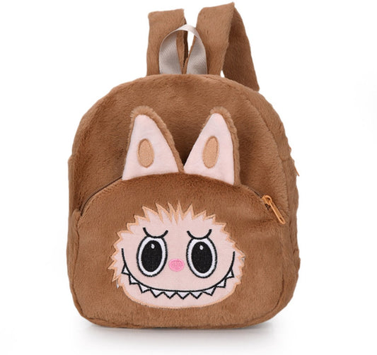 Joya Kids® Fluffy Labubu Rugzak Bruin