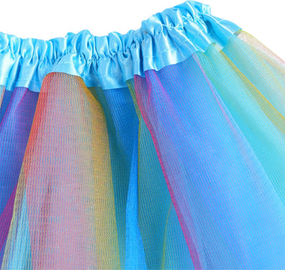 Blauwe tutu met Vleugels en Staf