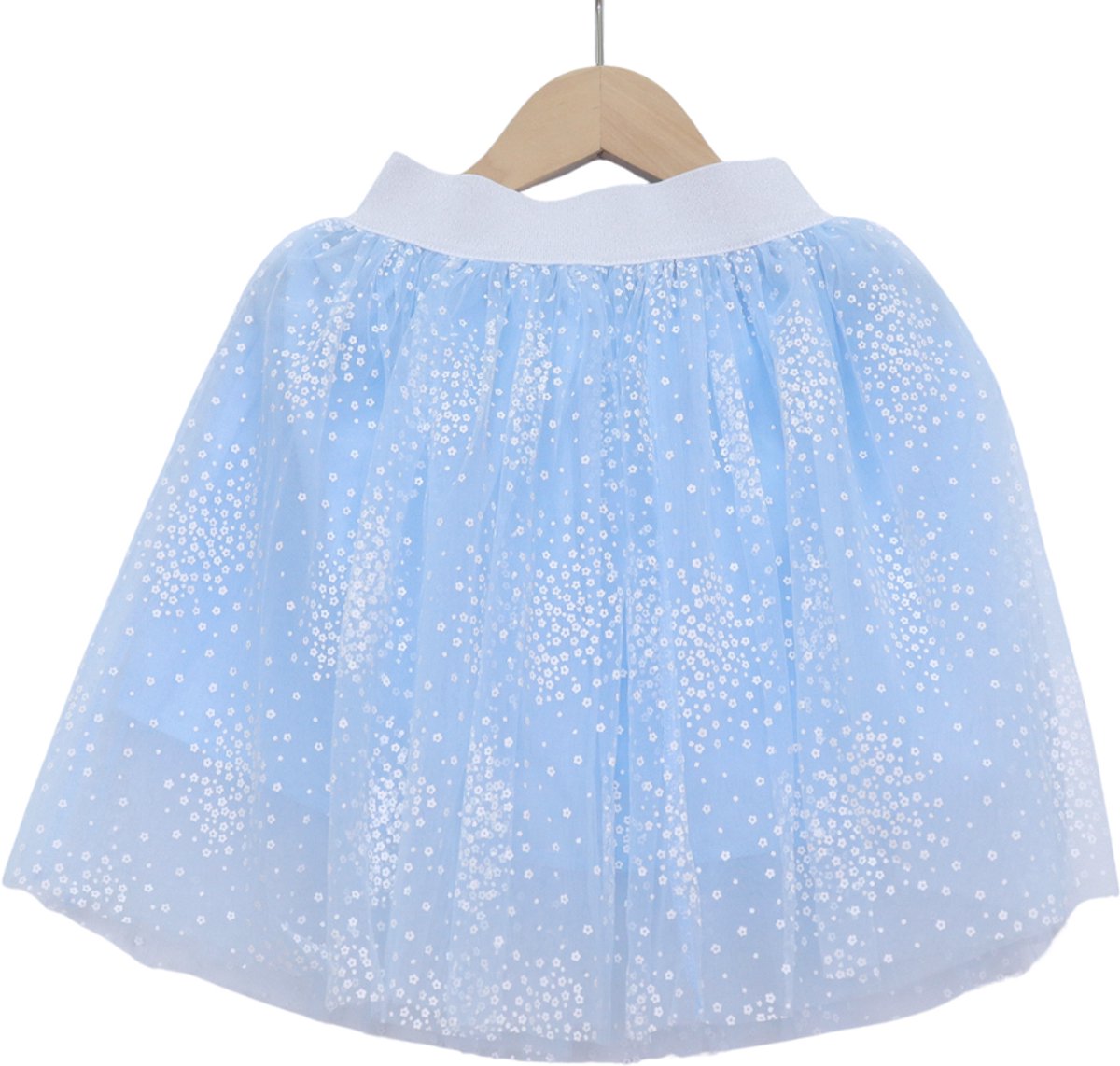 Licht Blauw Verkleedrok met Tule