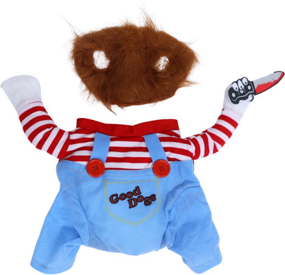 Chucky Horrorpop Verkleedkostuum voor Hond of Kat