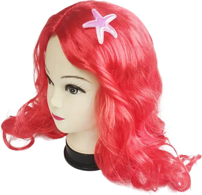 Kleine Zeemeermin Pruik Rood