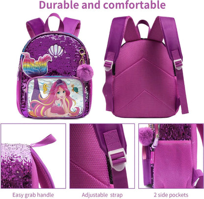 Mermaid Schooltas Pailletten