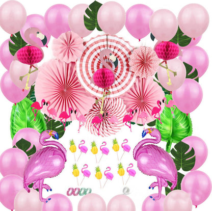 Tropische Flamingo Zomer Feest Versiering 72 Stuks