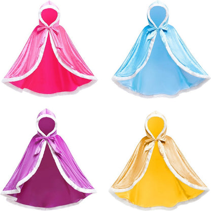 Luxe Verkleed Cape Winter Roze