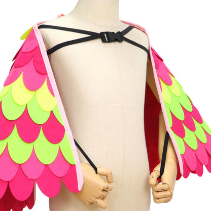 Vogel Verkleedcape en Masker Roze