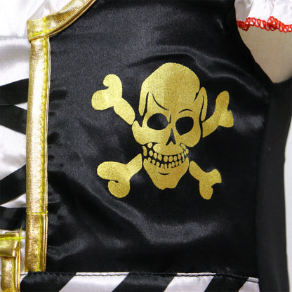 Piraten Verkleedjurk met Accessoires Set Meisje