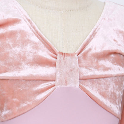 Roze balletpakje met Fluwelen Body voor 3 tot 12 jaar