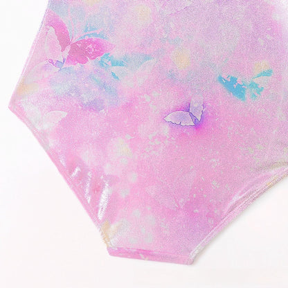 Turnpakje Meisjes met Lange Mouwen Vlinder Motief met Scrunchie