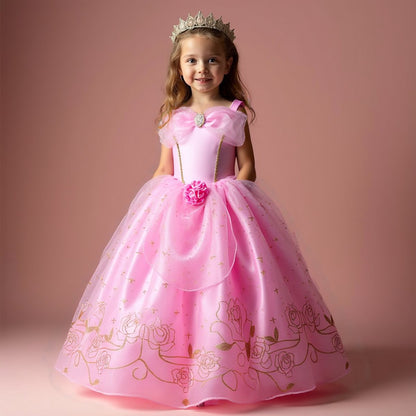 Luxe Prinsessenjurk Lichtroze met 11-delige Accessoires
