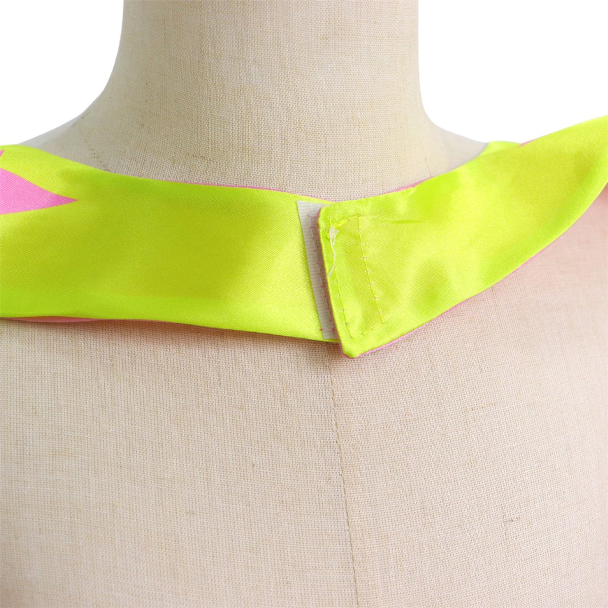 Verkleedset Superheldin Cape Masker Armbanden Roze met Gele Sterren