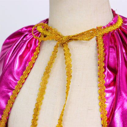 Superhelden Outfit Kind Tutu Rok + Metallic Cape + Masker Roze