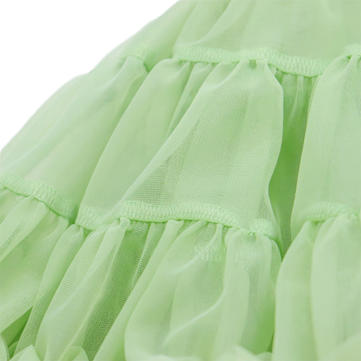 Pastel Groen Verkleedrok met Tule