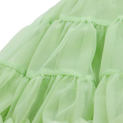 Pastel Groen Verkleedrok met Tule