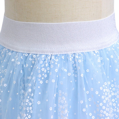 Licht Blauw Verkleedrok met Tule