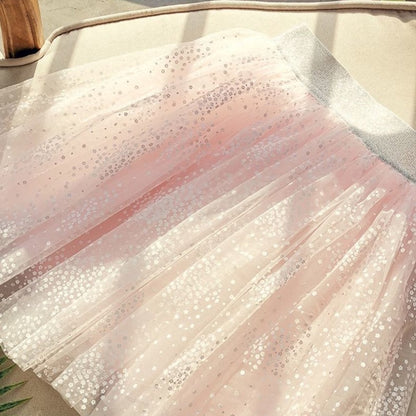 Zacht Roze Verkleedrok met Tule