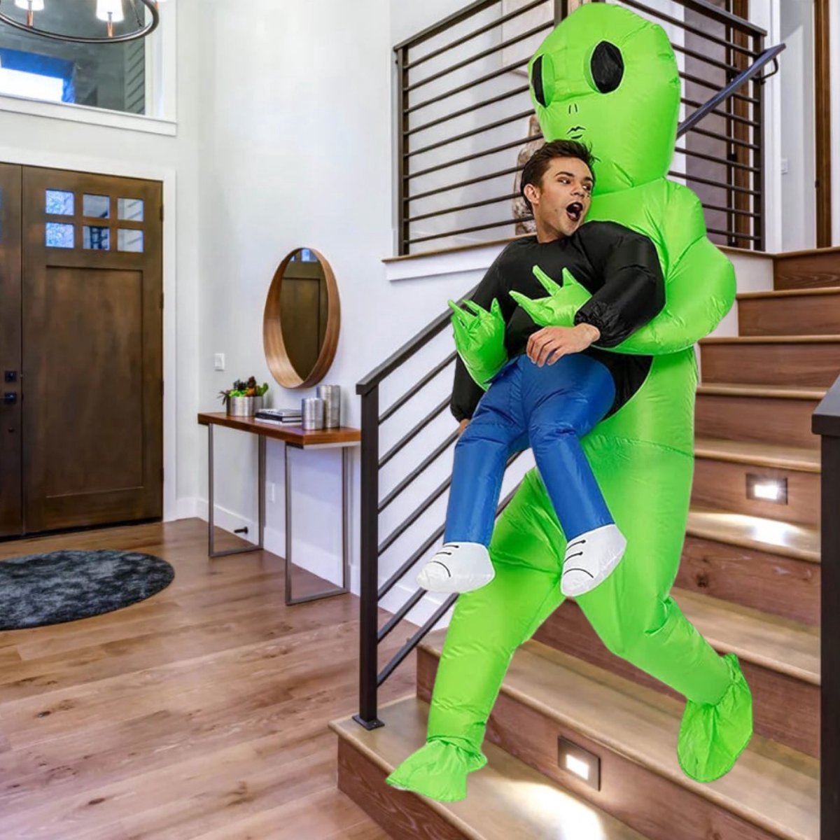 Opblaasbaar Alien Kostuum voor Volwassenen
