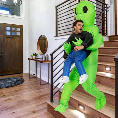 Opblaasbaar Alien Kostuum voor Volwassenen