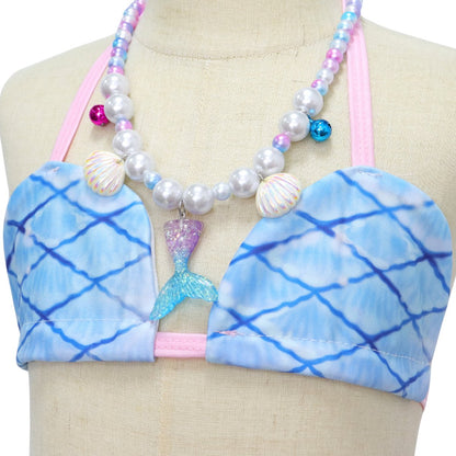 Galaxy Zeemeerminstaart met bikini top en Accessoires met MONOVIN