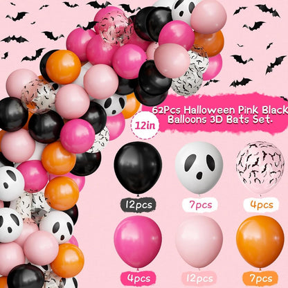 Joya Party® Halloween Ballonnen Versier Set 60-delig Feestset