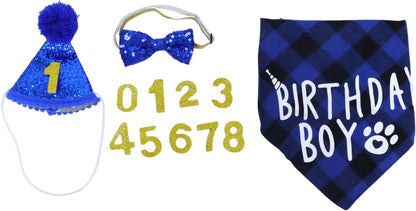 Verjaardagsset Hond Blauw Reu