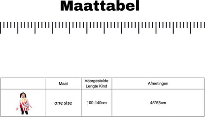 Popcorn Zak Verkleedpak voor Kinderen