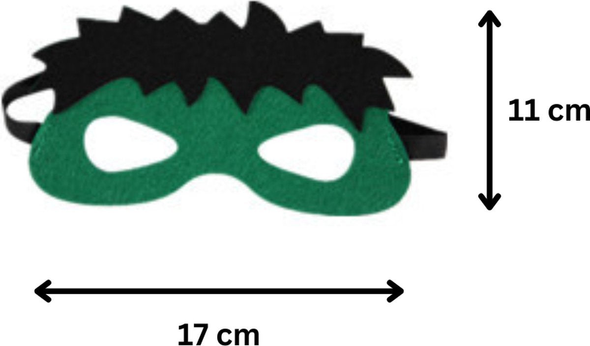 Set van 2 The Hulk en Batman Superheld Cape en Masker Set