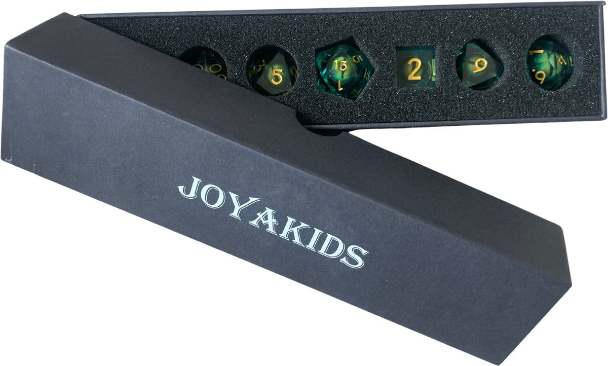Dungeons and Dragons Dobbelsteen set Groen met Oog in de Stenen