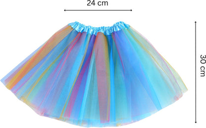 Blauwe tutu met Vleugels en Staf
