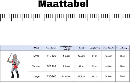 Middeleeuws Ridder Verkleedpak Kind