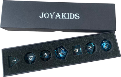 Dungeons and Dragons Dobbelsteen set Blauw met Oog in de Stenen