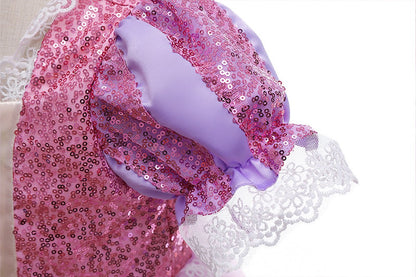 Rapunzel Prinsessenjurk roze en paars
