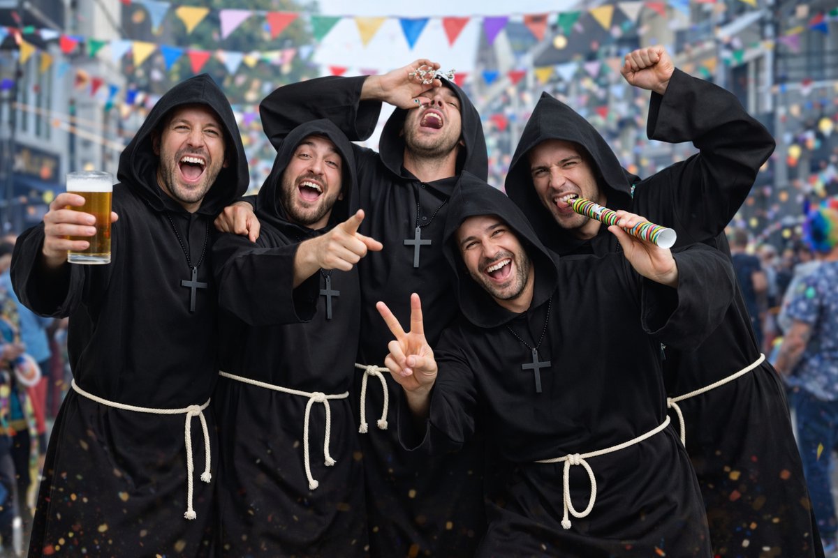 Monnik Verkleedpak Volwassenen Zwart