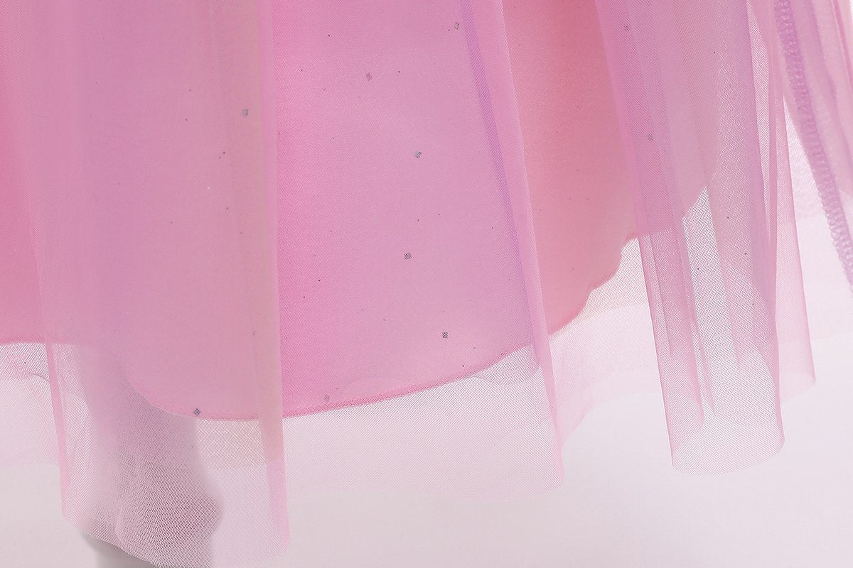 Luxe Roze Rapunzel Winter Prinsessenjurk