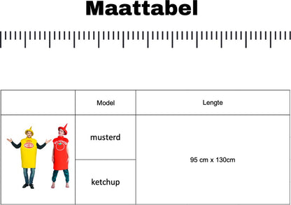 Mosterd Fles Verkleedpak Volwassenen