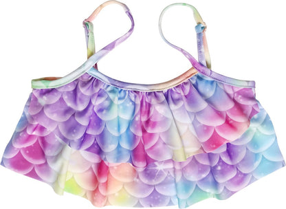 Zeemeerminstaart met bikini verkleed set Blauw, Paars en Roze