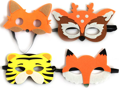 30 Stuks Dieren Jungle Maskers voor Kinderen