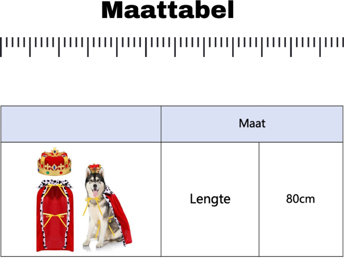 Koning Verkleedset Hond